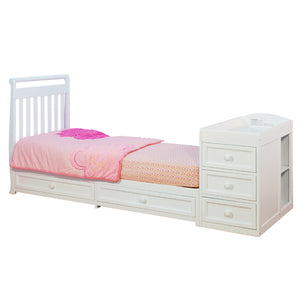 AFG Athena Daphne 2 in 1 Convertible Crib in White