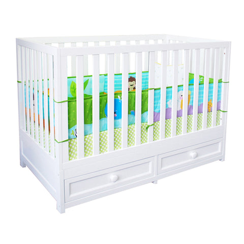 Image of AFG Athena Daphne 2 in 1 Convertible Crib in White