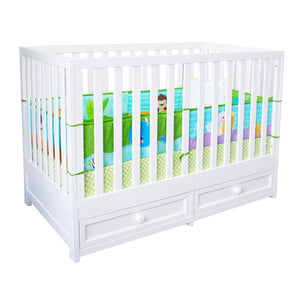 AFG Marilyn Solid Wood 3-in-1 Convertible Crib in White