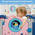 Image of Costway Foldable Kids Safety Play Center with Lockable Gate