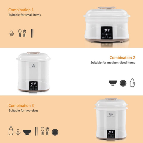 Image of Costway Baby Bottle Electric Steam Sterilizer With LED Monitor