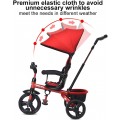 Costway 4-in-1 Kids Tricycle with Adjustable Push Handle