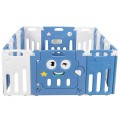 Image of Costway 16-Panel Foldable Baby Playpen Kids Activity Centre