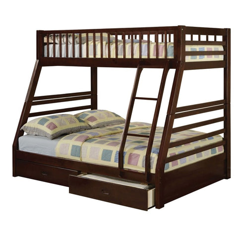 Image of ACME Jason Bunk Bed (Twin/Full) in Espresso