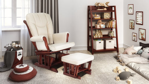 Image of Sleigh Glider Chair and Ottoman