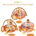 Image of Costway 3 in 1 Cartoon Baby Infant Activity Gym Play Mat