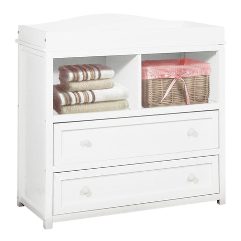 Image of AFG Desiree 4-in-1 Convertible Crib with Dresser Changer in White