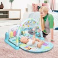 Image of Costway 3-in-1 Fitness Music and Lights Baby Gym Play Mat