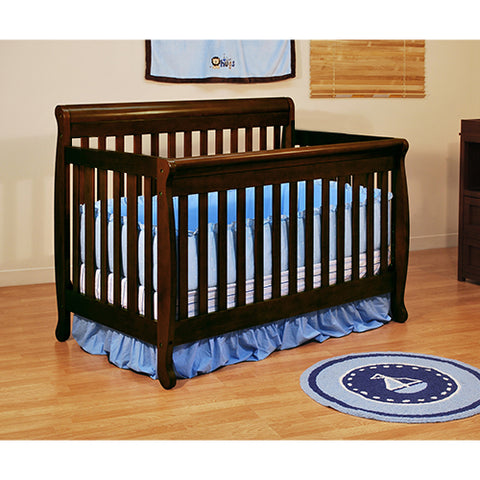 Image of AFG Baby Furniture Alice Solid Wood 3-in-1 Convertible Crib in Expresso
