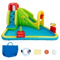 Image of Costway Inflatable Splash Water Bounce House Jump Slide Bouncer
