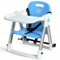 Costway Baby Booster Folding Travel High Chair with Safety Belt & Tray