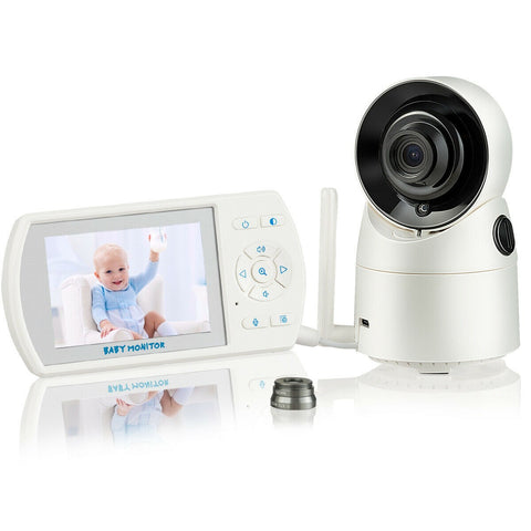 Image of Baby Monitor with 360 Degree Tilt-Zoom Auto Camera and Video