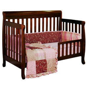AFG Baby Furniture Alice Solid Wood 3-in-1 Convertible Crib in Expresso