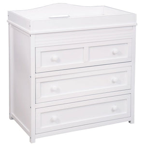 AFG Baby Furniture Leila II Solid Wood 3-Drawers Changing Table in White