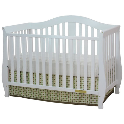 Image of AFG Desiree 4-in-1 Convertible Crib with Mattress Set in White