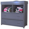 AFG Baby Leila I 2-Drawers Changing Table in Gray