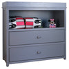 AFG Baby Amber Solid Wood 2-Drawers Changing Table in Gray