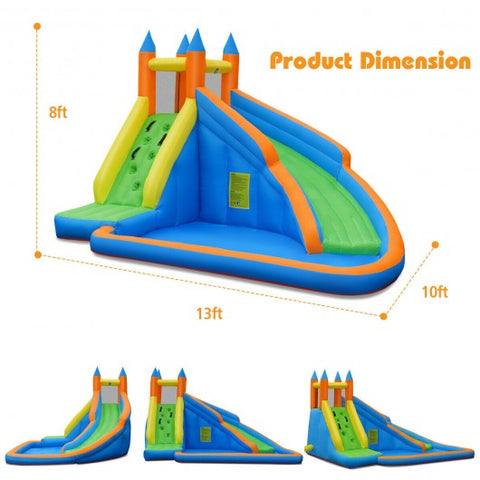 Image of Costway Inflatable Mighty Bounce House Jumper with Water Slide