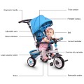 Costway 4-in-1 Detachable Baby Stroller Tricycle with Round Canopy