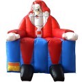 Image of Costway Inflatable Santa Claus Bounce House Christmas Jumper