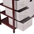 Image of Costway Infant Baby Changing Table with 3 Baskets